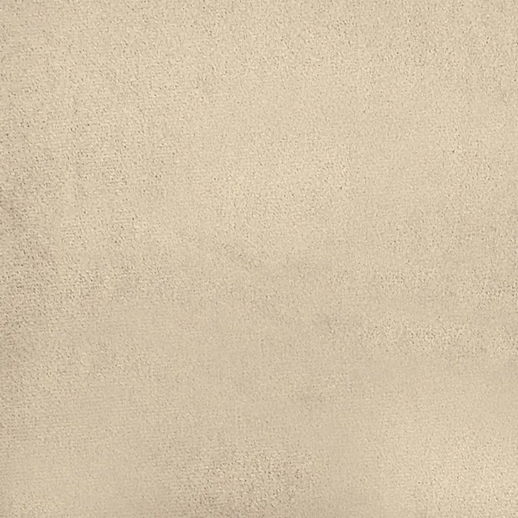Sofá de 3 lugares 180 cm tecido de microfibra creme
