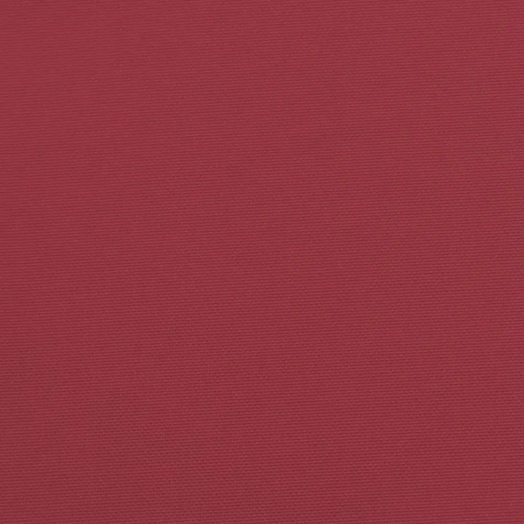 Almofadão para sofá de paletes 70x70x12cm tecido vermelho tinto