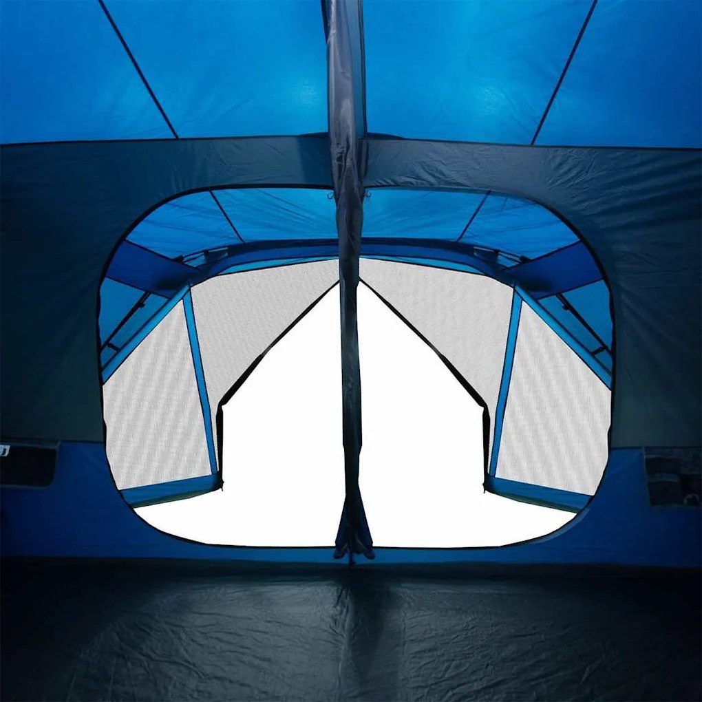 Tenda familiar 10 pessoas libertação rápida impermeável azul