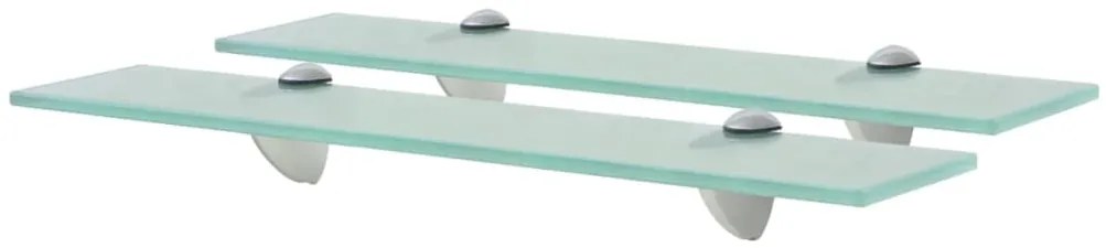 Prateleiras flutuantes 2 pcs vidro 50x20 cm 8 mm