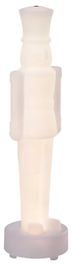 Candeeiro de mesa branco com LED regulável e RGBW-IC recarregável - Nutcracker