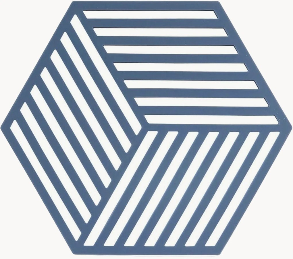 Base para copo em silicone Hexagon Denim