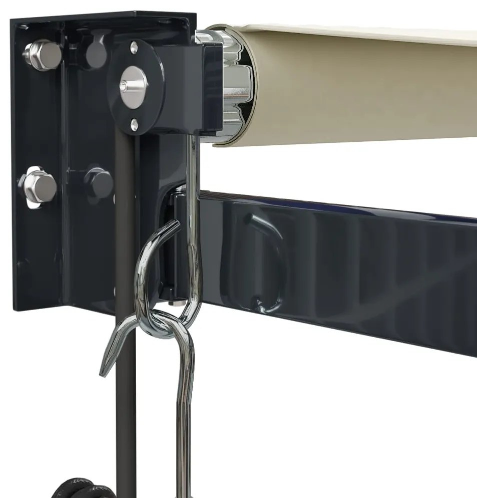 Toldo retrátil automático 4x3 m cor creme