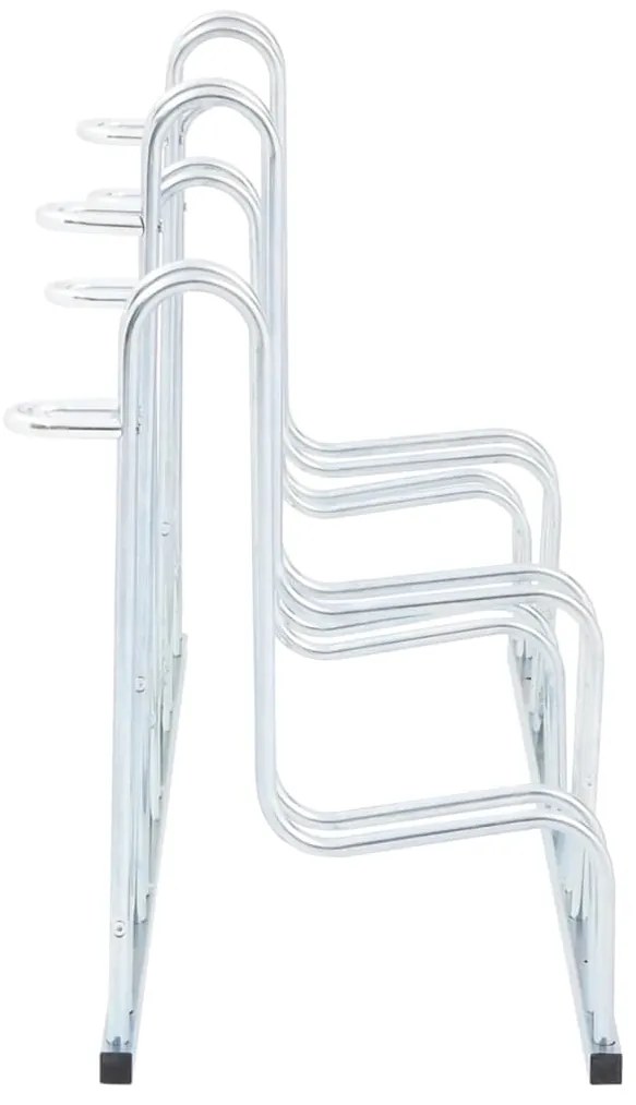 Suporte independente para 5 bicicletas aço galvanizado
