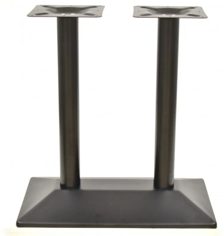 Pernas de Mesa Bar, Restaurante, Café, Esplanada Conjunto de 2 Bases de mesa SOHO, retangular, preta, base de 70 x 40 cms, altura 72 cms