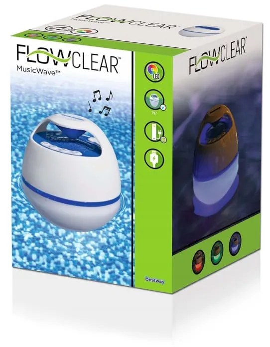 Bestway Coluna flutuante Bluetooth com luzes LED