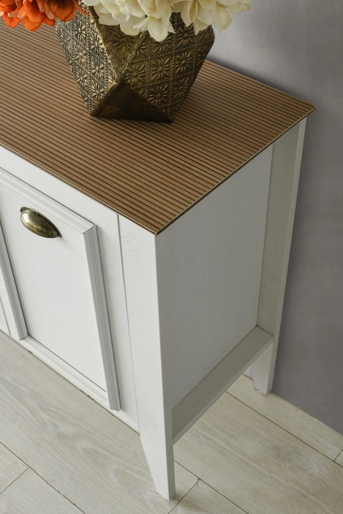 Aparador Rustic – Branco e Nogueira (180 x 72 x 35 cm) | Estilo, Funci