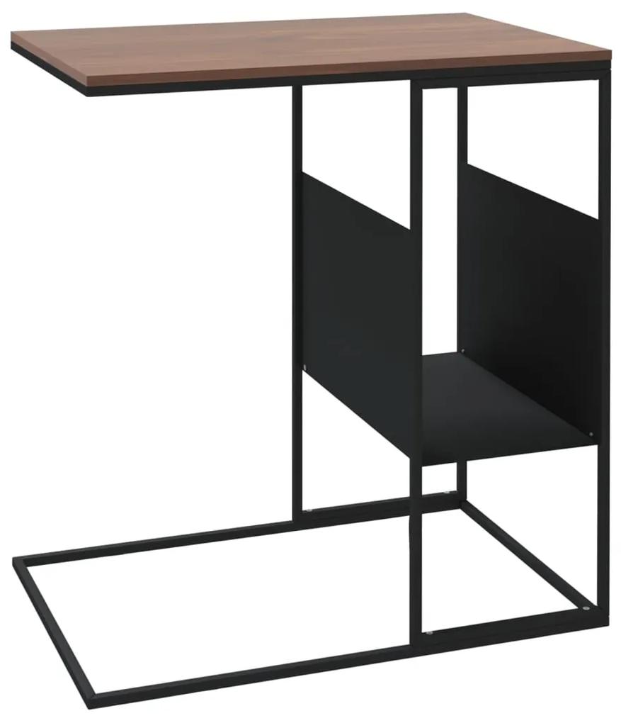 Mesa de apoio 55x36x59,5 cm derivados de madeira preto