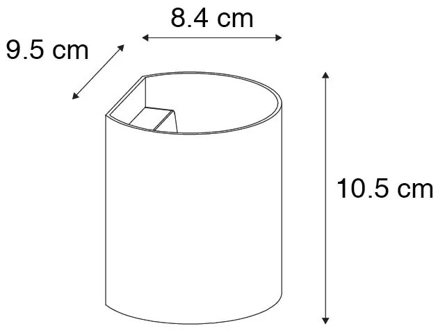 Aplique moderno preto latão - SABBIO Moderno