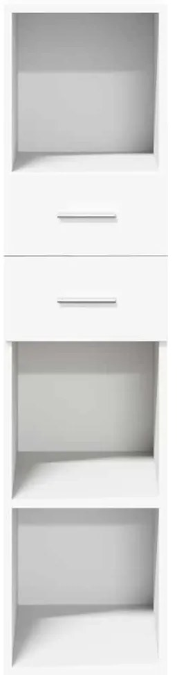 Armário alto 30x42,5x124 cm derivados de madeira branco