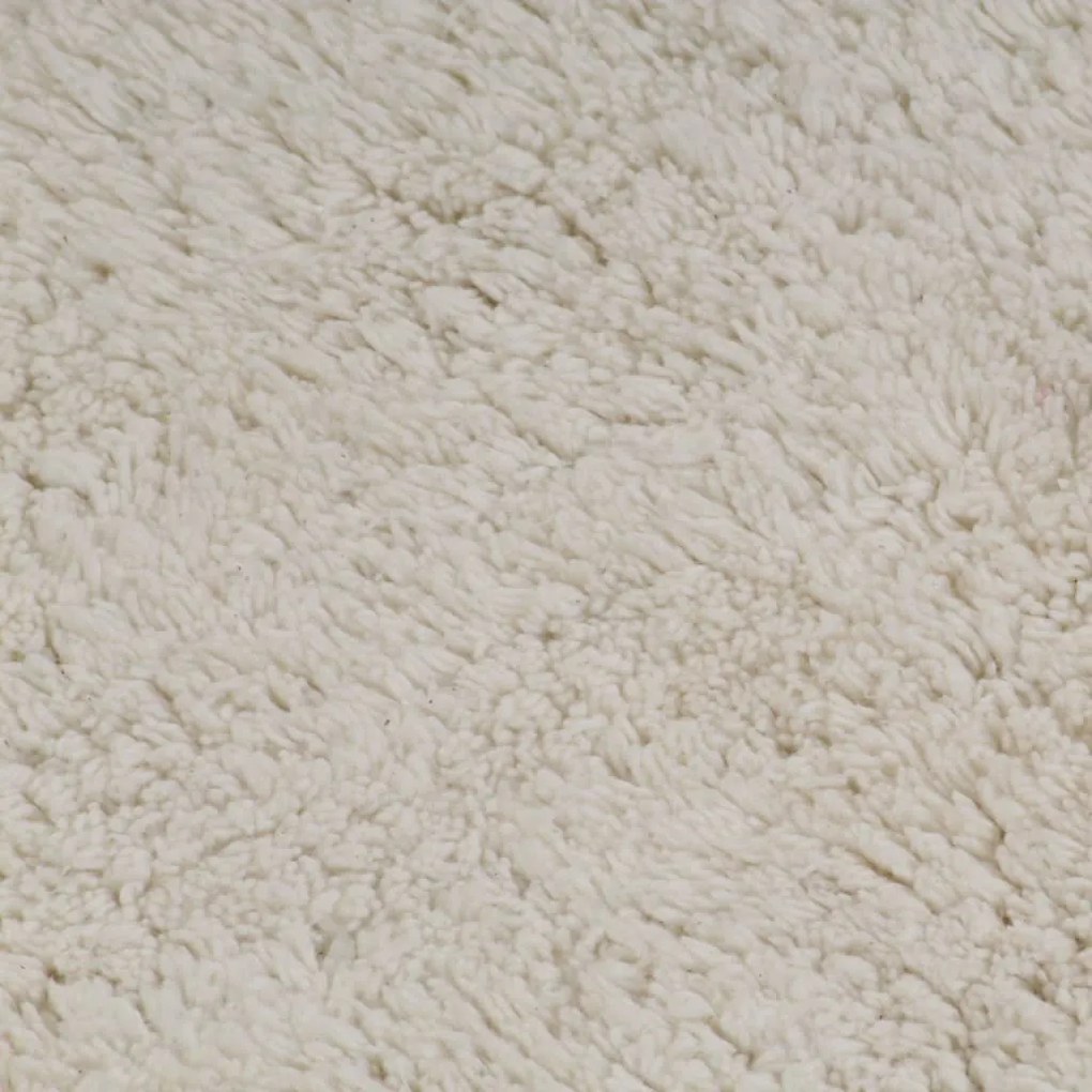 Conjunto tapetes de casa de banho 3 pcs tecido branco