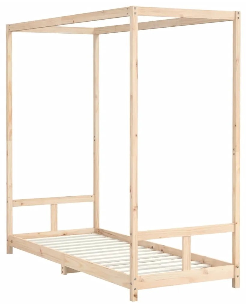 Estrutura de cama infantil 80x200 cm madeira de pinho maciça