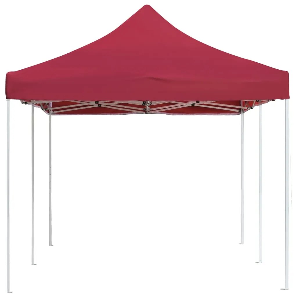 Tenda dobrável prof. para festas alumínio 6x3 m vermelho tinto