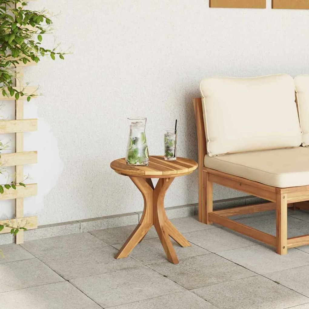 Mesa de Jardim Ø40x41 cm Madeira Sólida de Teca