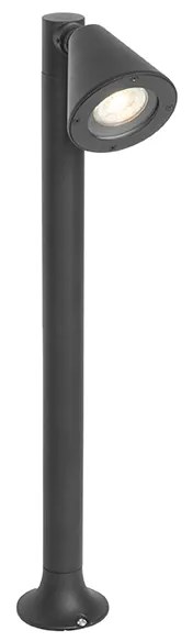Candeeiro de exterior moderno preto ajustável 60 cm IP44 - Ciara Moderno