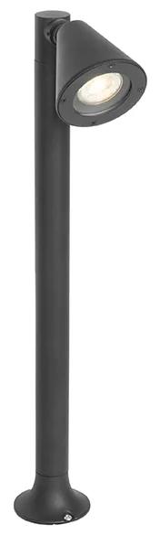 Poste externo moderno preto 60 cm IP44 - Ciara Moderno
