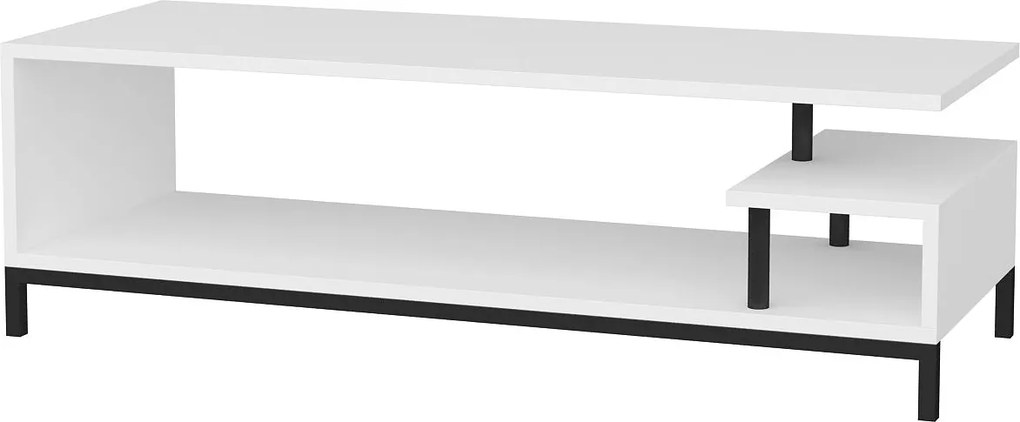 Móvel TV Reilly – Preto/Branco – 120x44,6x37,6 cm