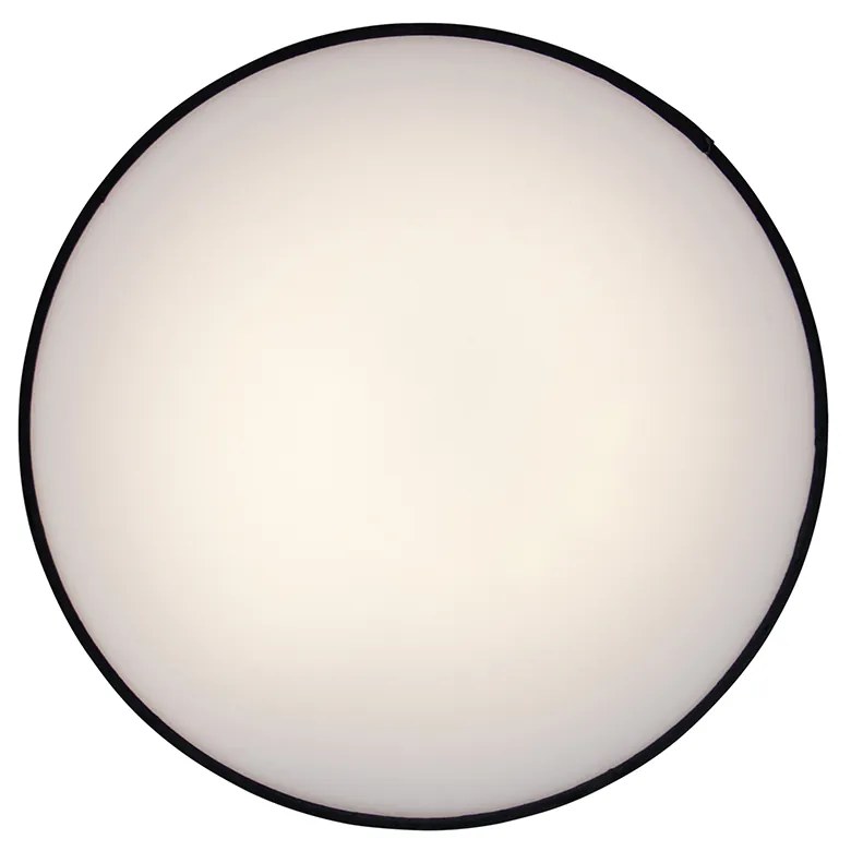 Plafon Inteligente Preto 30cm incl. LED RGB com Controlo Remoto - Taiko Moderno