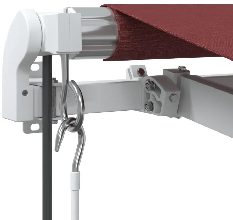 Toldo retrátil automático 600x300 cm bordô