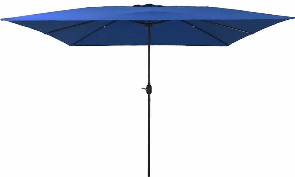 vidaXL Guarda-Sol Quadrado 295x245 cm Azul Céu