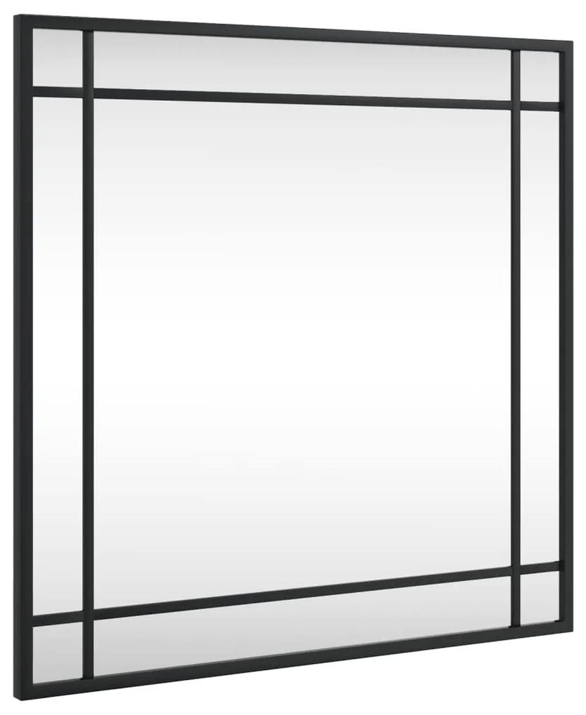 Espelho de parede quadrado 50x50 cm ferro preto