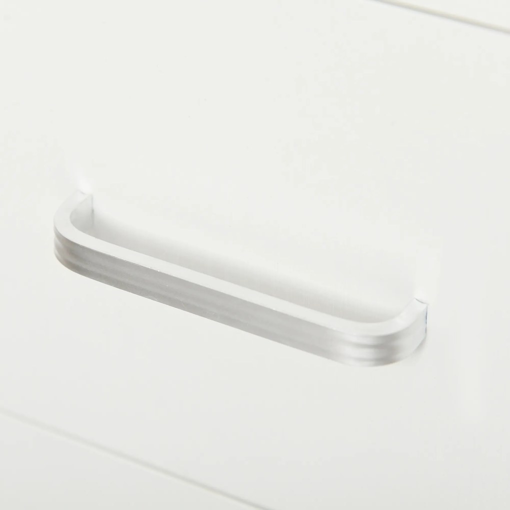 HOMCOM Secretária de Canto Secretária Giratória 180º com 2 Prateleiras 1 Gaveta 1 Armário para Escritório Casa 117x82x74cm Branco