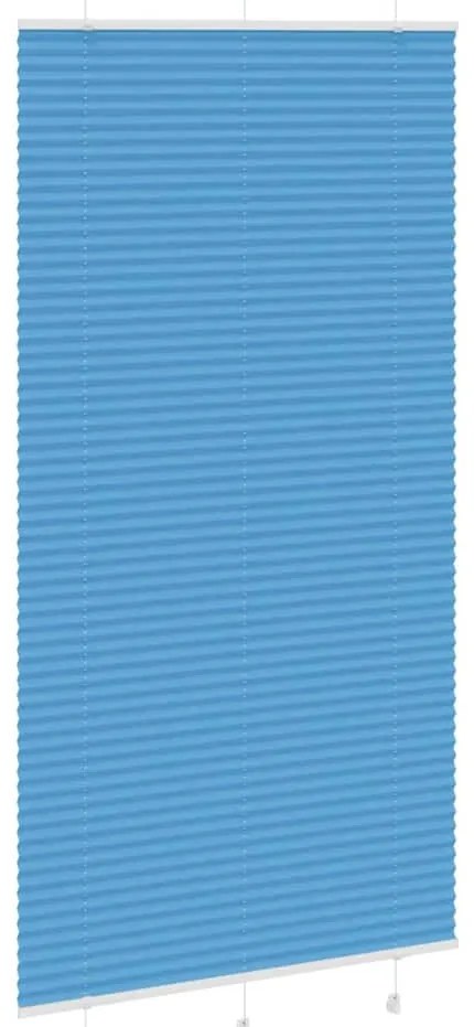 Azul Plissada Cega 105x200 cm Largura Tecido 104,4cm Poliéster