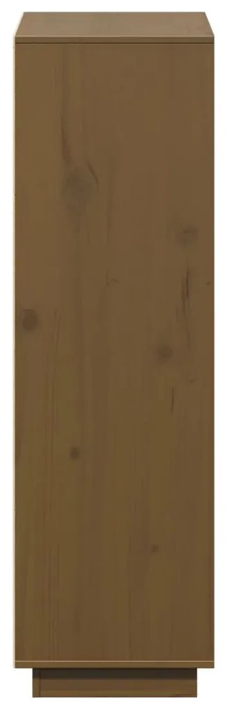 Aparador alto 74x35x117 cm pinho maciço castanho mel