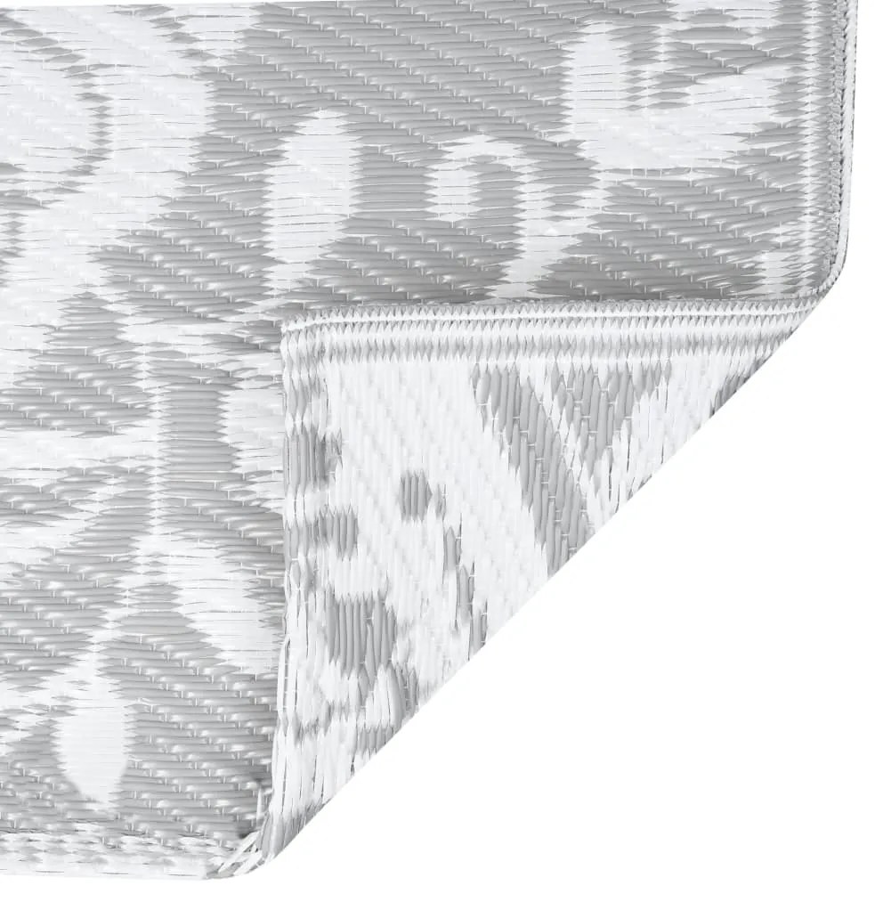 Tapete de exterior 80x150 cm ARAKIL PP cinzento-claro