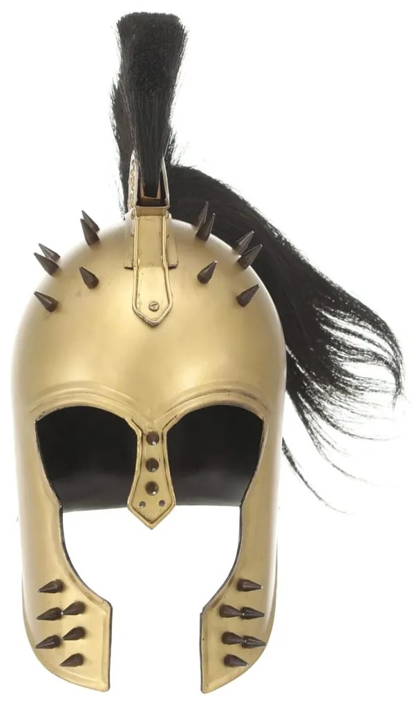 Capacete de soldado grego réplica LARP aço bronze