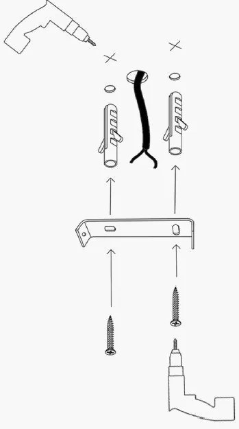 Candeeiro Tel – Preto – 98 x 38 cm