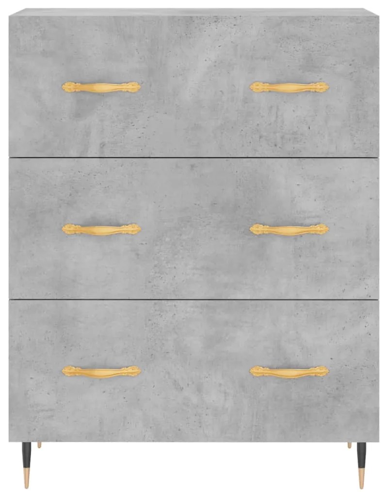 Armário alto 69,5x34x180 cm derivados de madeira cinza cimento