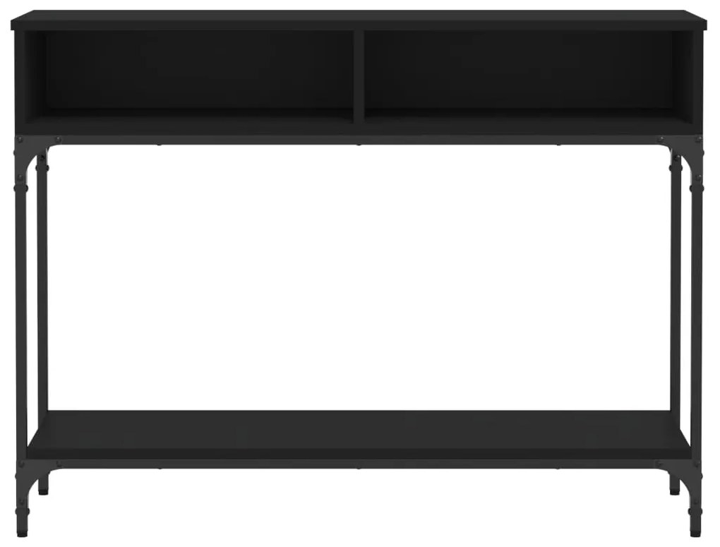 Mesa consola 100x30,5x75 cm derivados de madeira preto