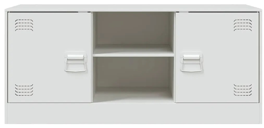 Móvel de TV 99x39x44 cm aço branco