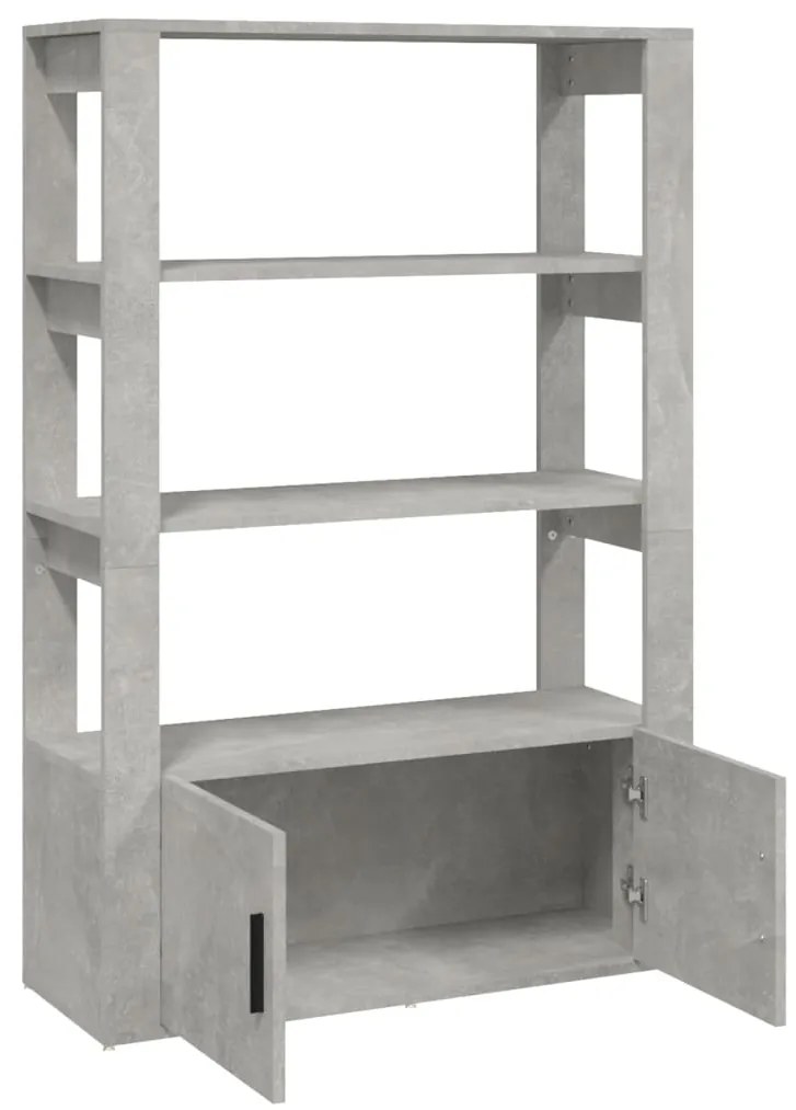 Aparador 80x30x119,5 cm derivados de madeira cinzento cimento
