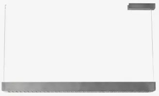 Lâmpada De Teto Suspensa Linear Led 120 Cm Em Alumínio Mairen Cinzento Escovado - Sklum