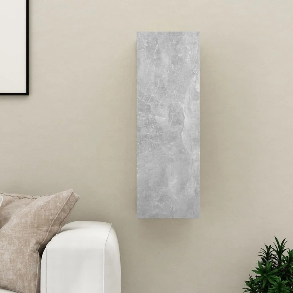 vidaXL Móvel de TV 30,5x30x90 cm derivados de madeira cinzento cimento