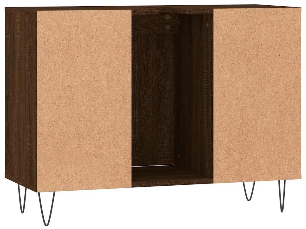 Armário casa banho 80x33x60 cm deriv.madeira carvalho castanho