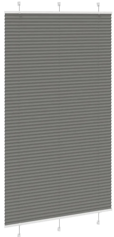 Antracite Plissada Cega 120x200 cm Largura Tecido 119,4 cm
