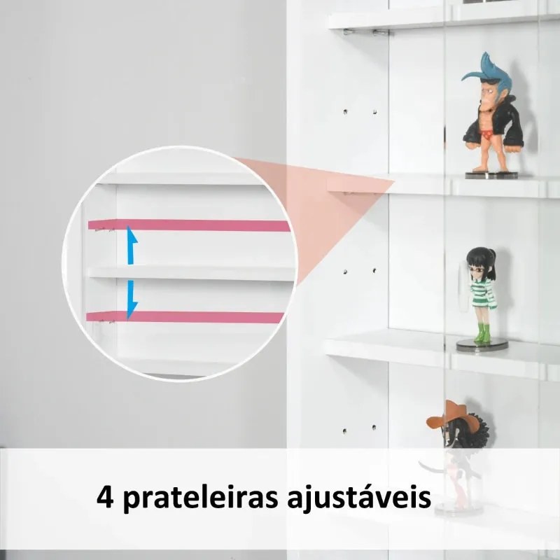 Vitrine Marianah Suspensa - Branco - Design Moderno