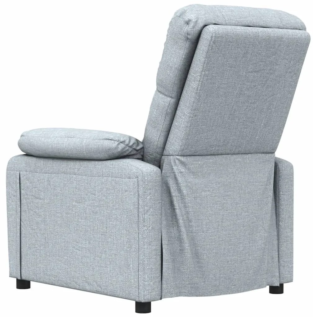 Poltrona de massagens tecido cinzento-claro