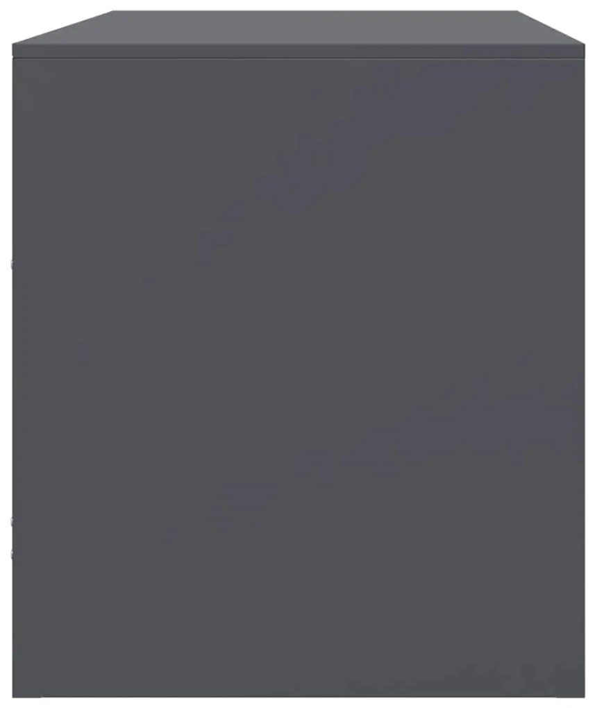 Móveis de TV 2 pcs 67x39x44 cm aço antracite
