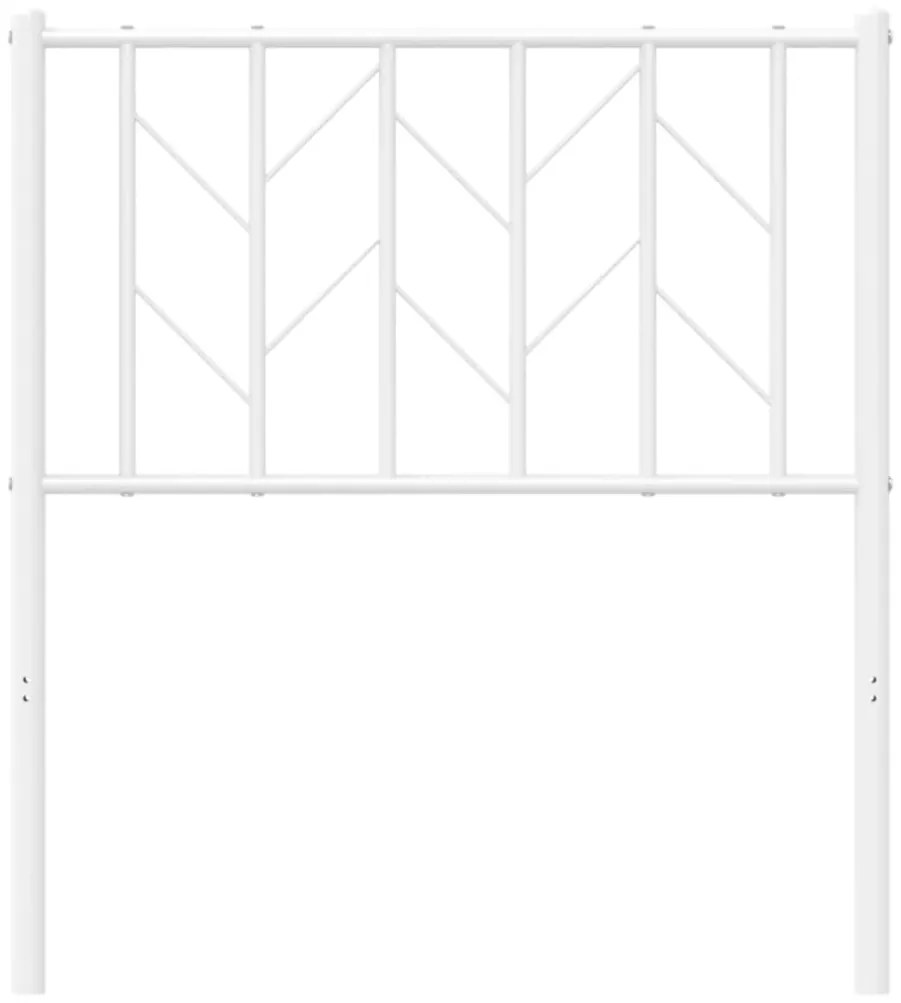Cabeceira de cama 75 cm metal branco