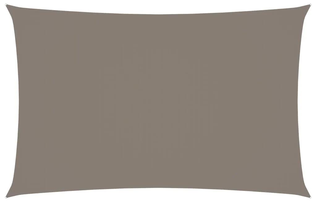Para-sol tecido oxford retangular 2x5 m cinzento-acastanhado