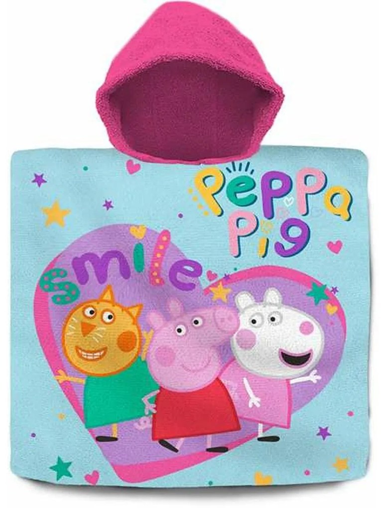 Poncho-toalha com Capuz Peppa Pig 60 X 120 cm