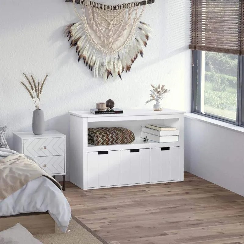 Aparador Kiut de 100cm - Branco - Design Moderno