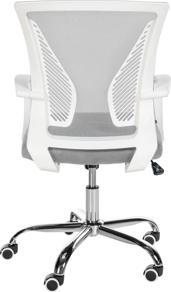 Cadeira de escritório Tracy cinzento claro cromado