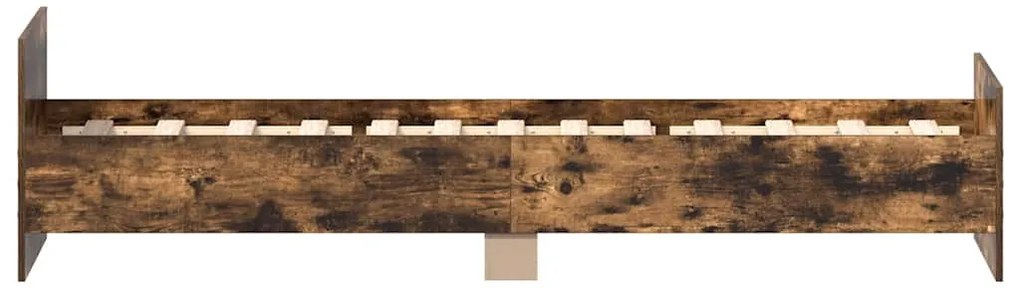 Estrutura cama s/ colchão derivados de madeira carvalho fumado