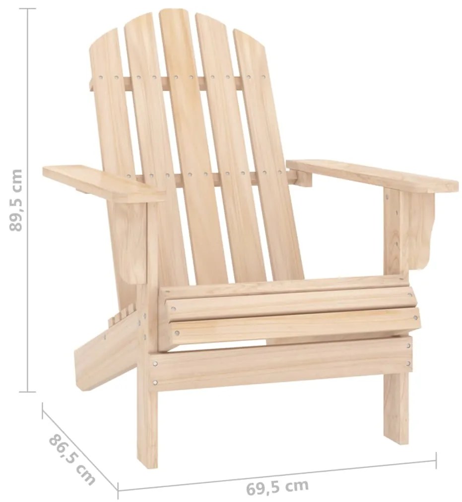 Cadeira de jardim Adirondack com mesa madeira de abeto