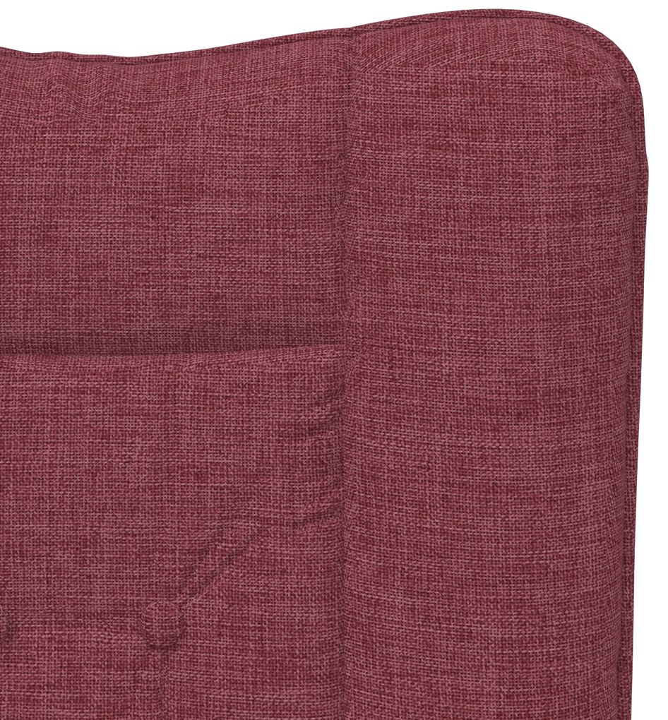 Cadeira Relaxante vidaXL Vermelha de Tecido